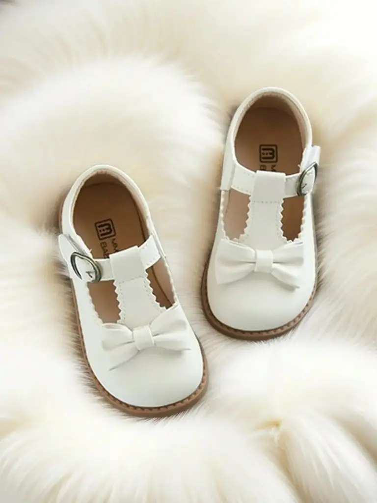 Zapatos con moño con suela blanda