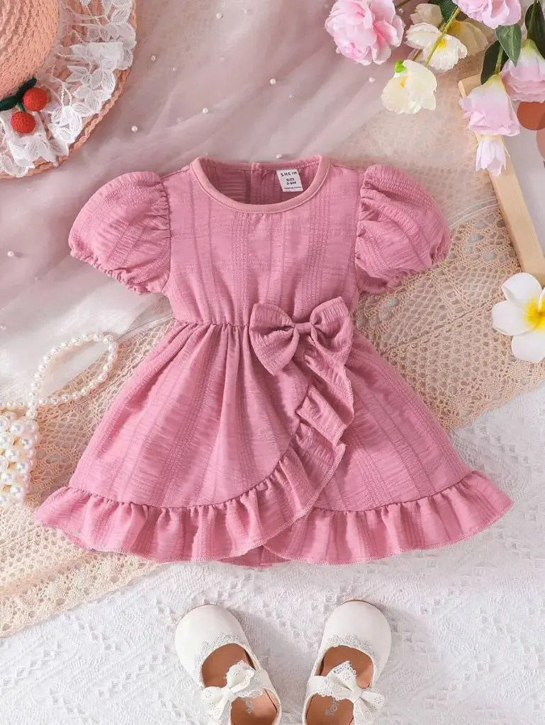 Vestido para niña rosado