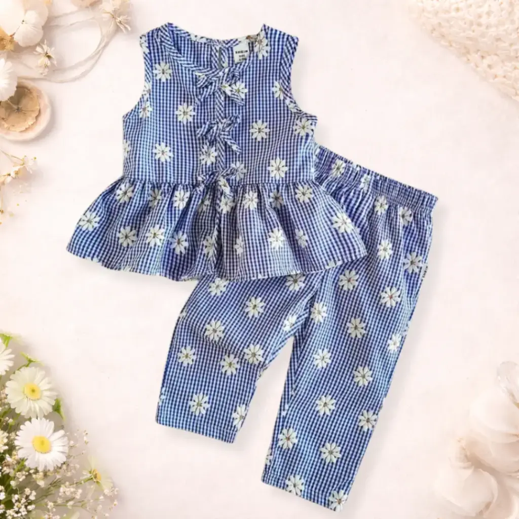 Top de Tirantes y Pantalón con Estampado Floral