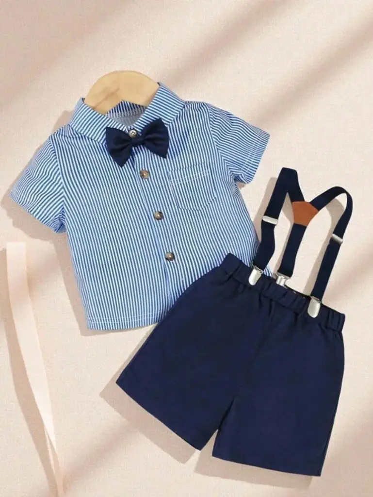 Conjunto Elegante Rayado con Tirantes