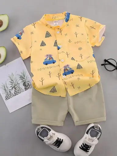 Camisa De Botones con short