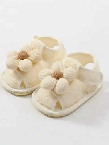 [sa25072621237332773] Sandalias con flores para bebé de 0-5M