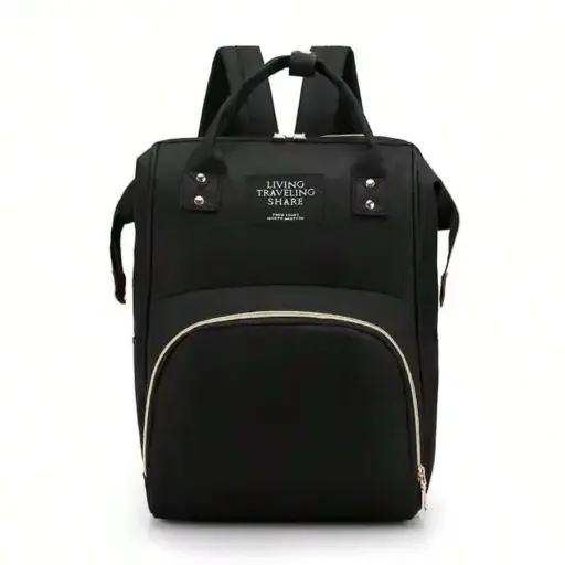 [sa25090283785300679-n] Mochila Pañalera Negra